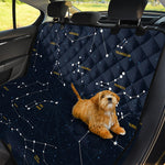 Constellation Sky Map Print Pet Car Back Seat Cover