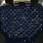 Constellation Sky Map Print Pet Car Back Seat Cover