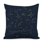 Constellation Sky Map Print Pillow Cover