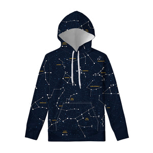 Constellation Sky Map Print Pullover Hoodie