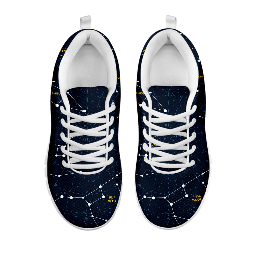 Constellation Sky Map Print White Sneakers