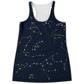 Constellation Sky Map Print Women's Racerback Tank Top