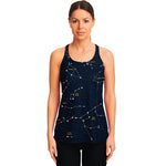 Constellation Sky Map Print Women's Racerback Tank Top