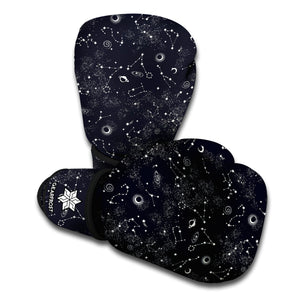 Constellation Space Pattern Print Boxing Gloves