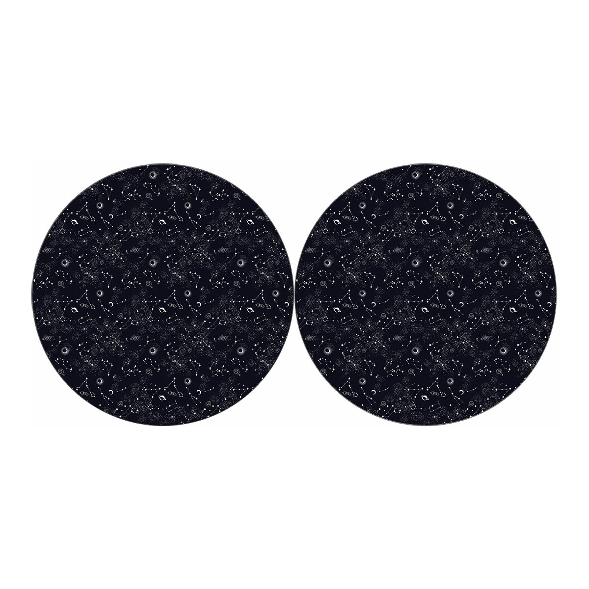 Constellation Space Pattern Print Car Coasters