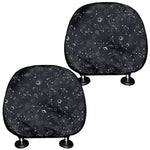 Constellation Space Pattern Print Car Headrest Covers