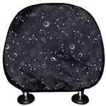 Constellation Space Pattern Print Car Headrest Covers