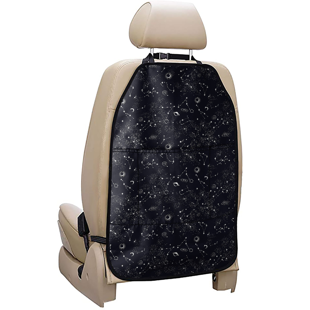 Constellation Space Pattern Print Car Seat Organizers