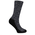 Constellation Space Pattern Print Crew Socks