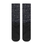 Constellation Space Pattern Print Crew Socks