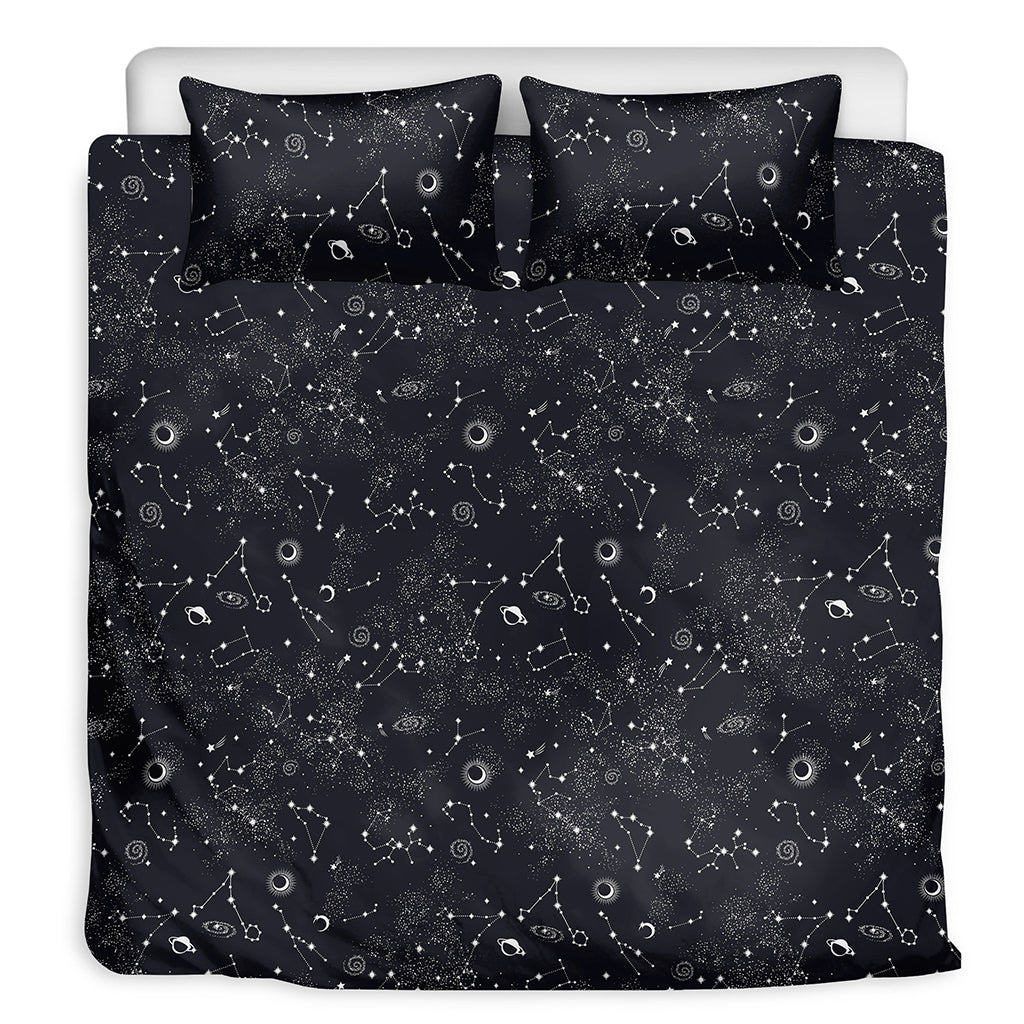 Constellation Space Pattern Print Duvet Cover Bedding Set