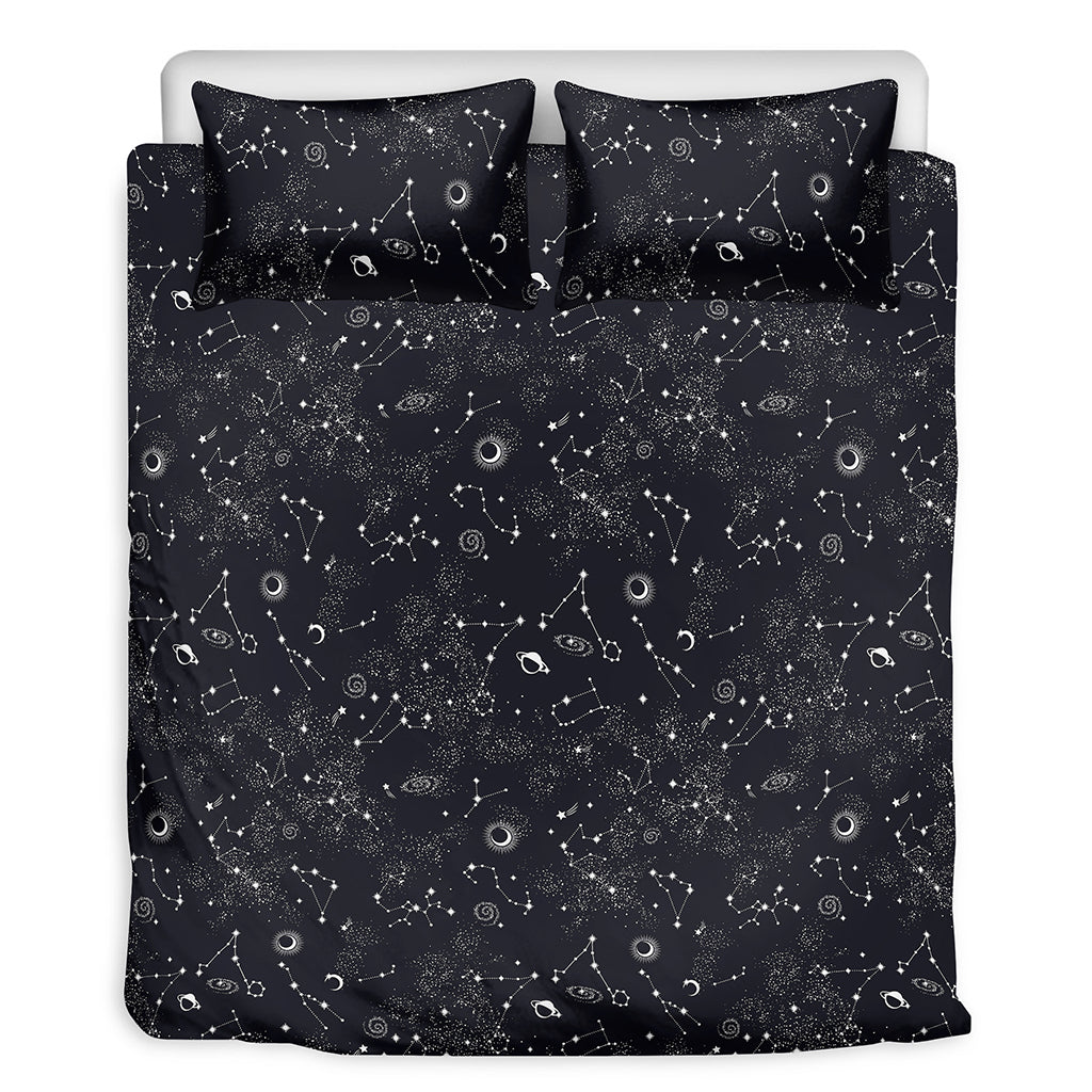 Constellation Space Pattern Print Duvet Cover Bedding Set