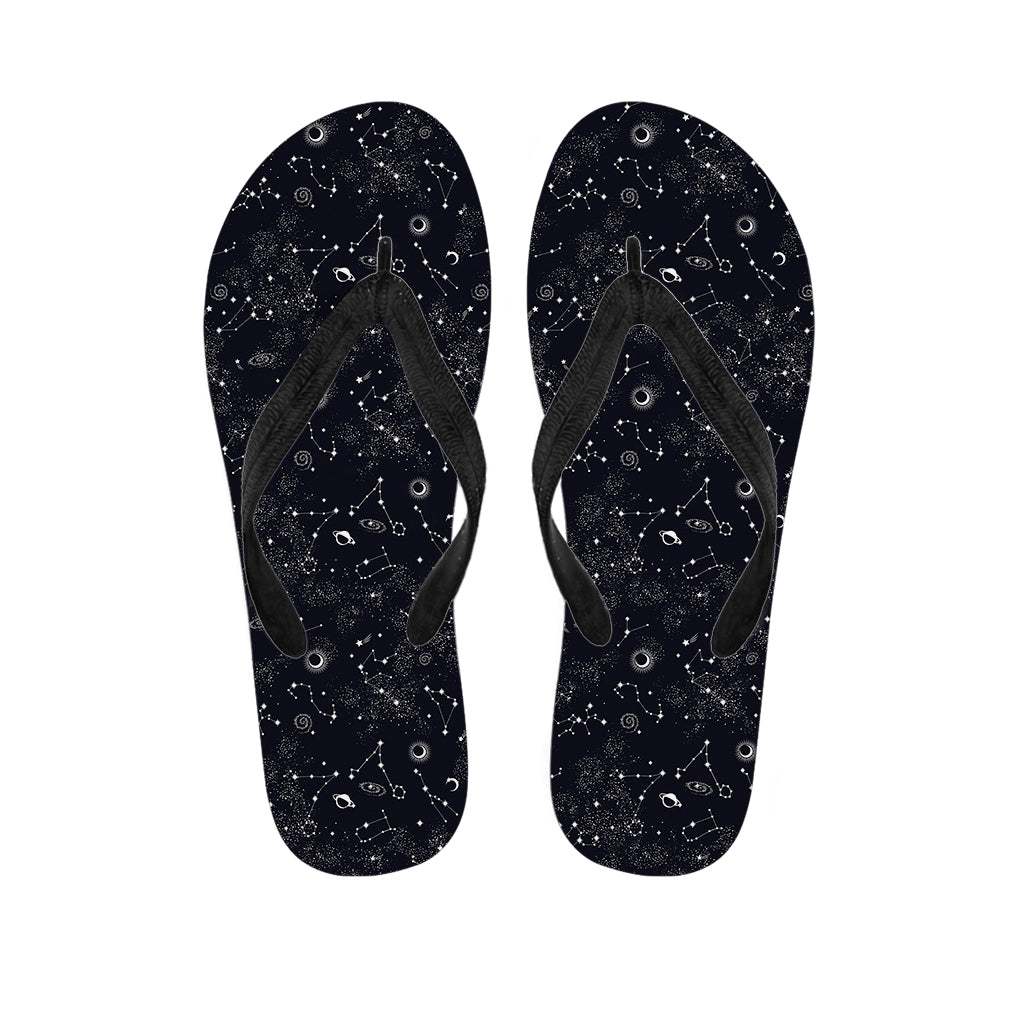 Constellation Space Pattern Print Flip Flops