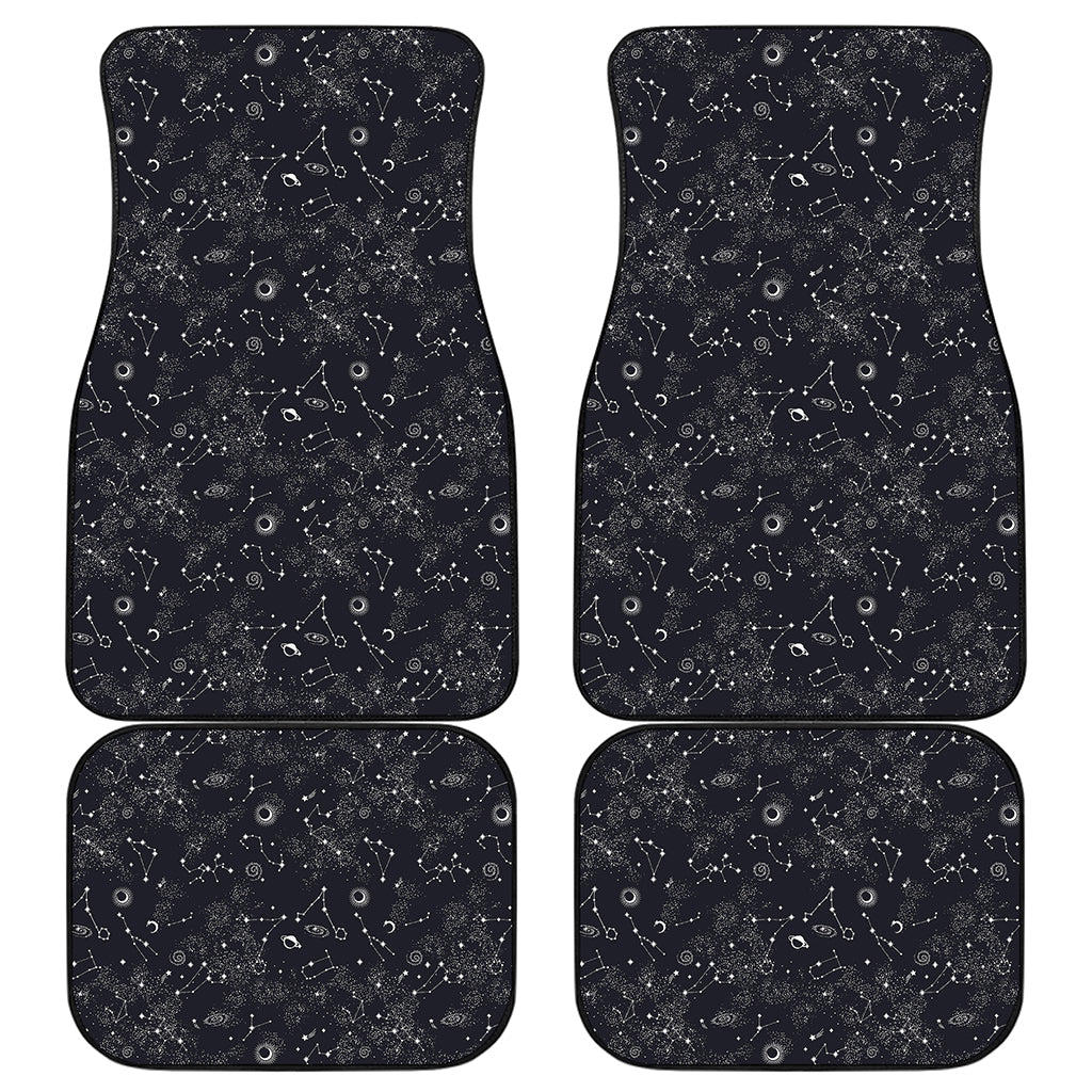 Constellation Space Pattern Print Front and Back Car Floor Mats