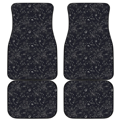 Constellation Space Pattern Print Front and Back Car Floor Mats