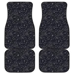 Constellation Space Pattern Print Front and Back Car Floor Mats