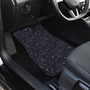 Constellation Space Pattern Print Front and Back Car Floor Mats