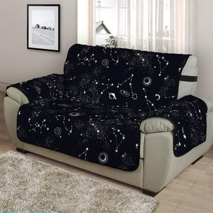 Constellation Space Pattern Print Half Sofa Protector