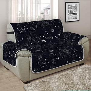 Constellation Space Pattern Print Half Sofa Protector