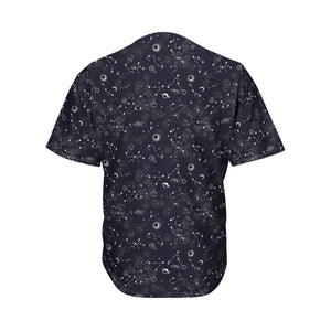 Constellation Space Pattern Print Men's Baseball Jersey