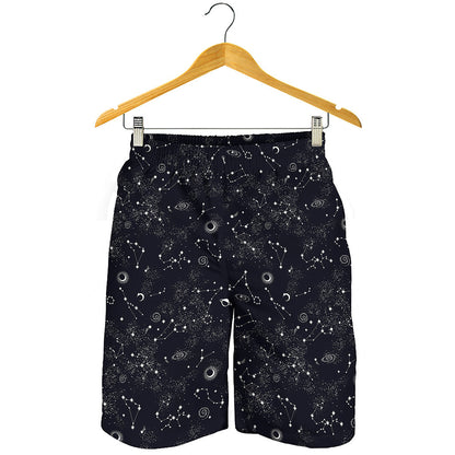 Constellation Space Pattern Print Men's Shorts