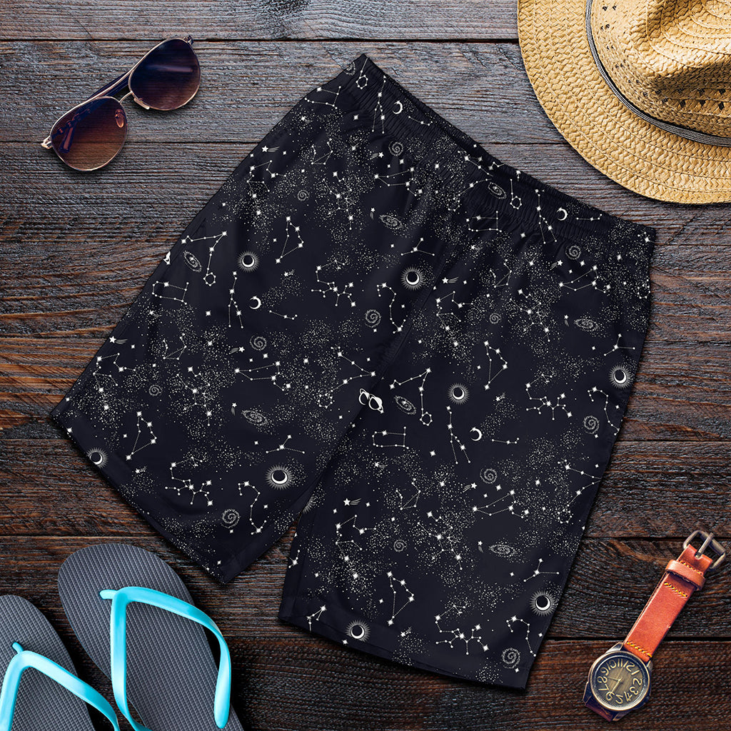 Constellation Space Pattern Print Men's Shorts