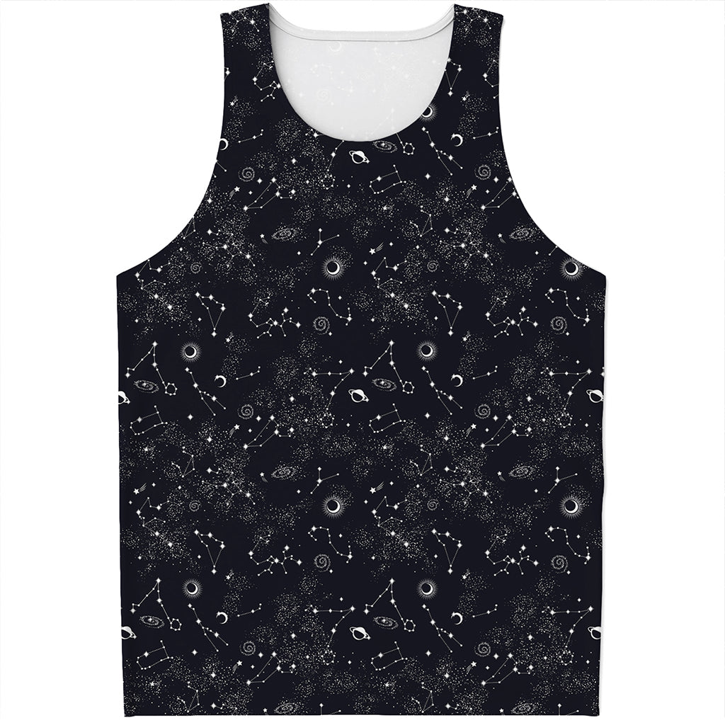 Constellation Space Pattern Print Men's Tank Top