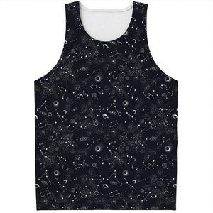 Constellation Space Pattern Print Men's Tank Top