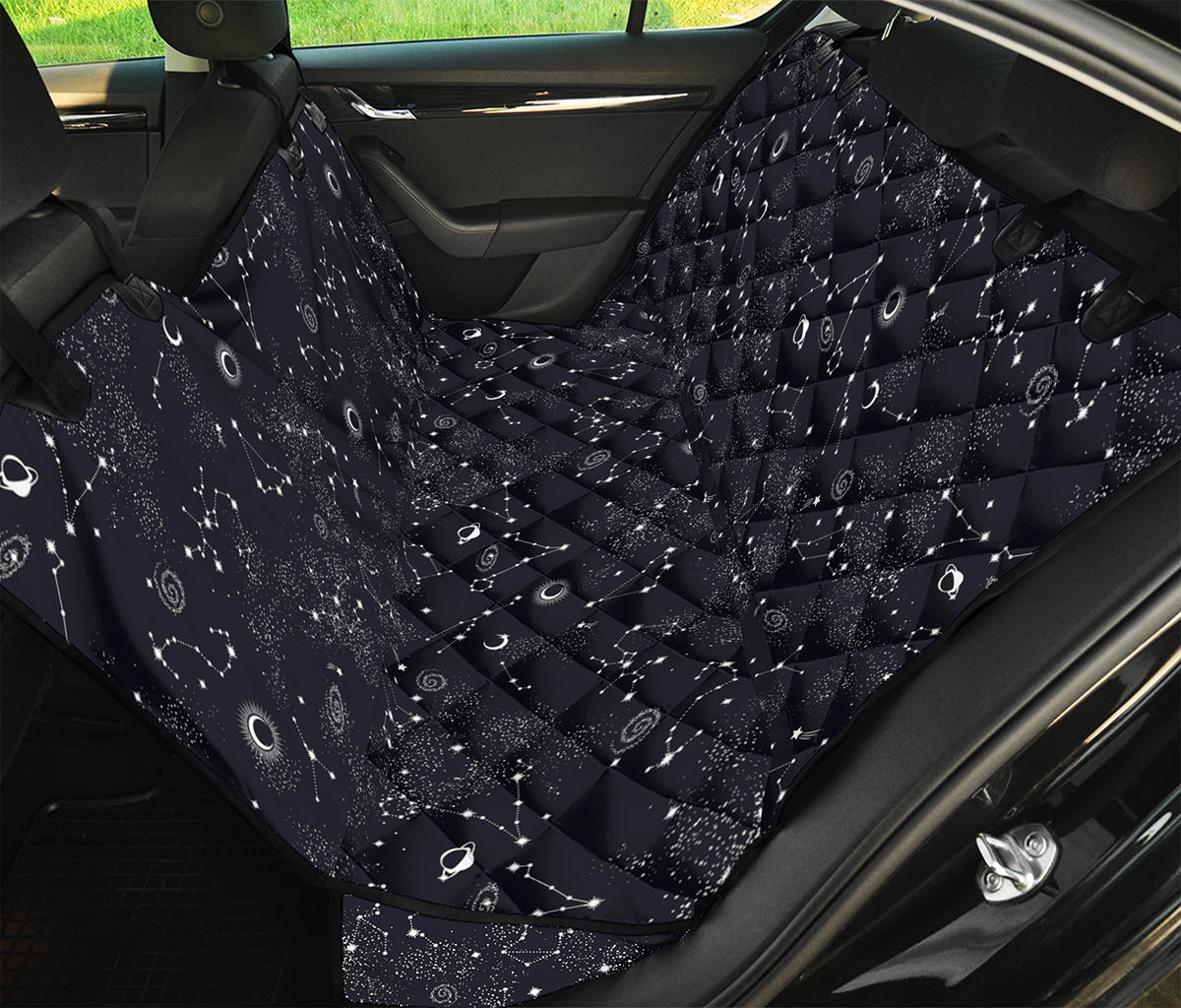 Constellation Space Pattern Print Pet Car Back Seat Cover