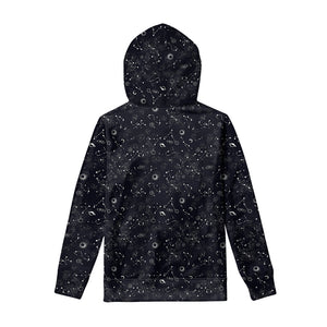 Constellation Space Pattern Print Pullover Hoodie