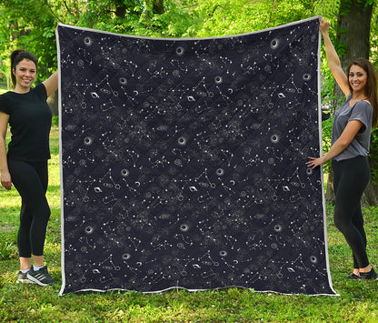 Constellation Space Pattern Print Quilt