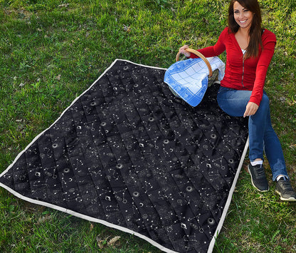 Constellation Space Pattern Print Quilt