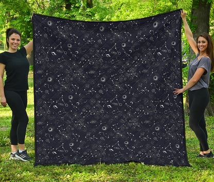 Constellation Space Pattern Print Quilt