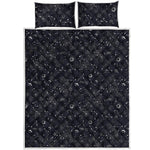Constellation Space Pattern Print Quilt Bed Set