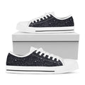Constellation Space Pattern Print White Low Top Sneakers