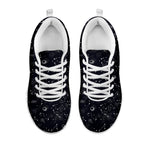 Constellation Space Pattern Print White Sneakers