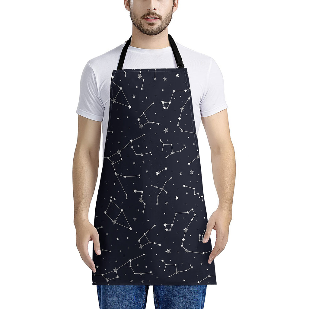 Constellation Stars Pattern Print Apron