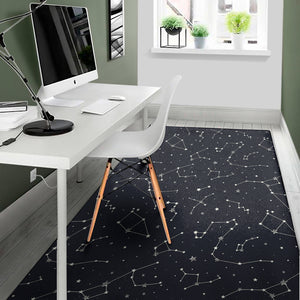 Constellation Stars Pattern Print Area Rug