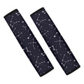 Constellation Stars Pattern Print Car Seat Belt Covers