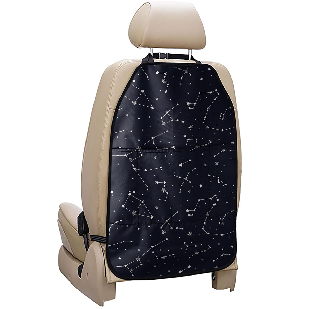 Constellation Stars Pattern Print Car Seat Organizers