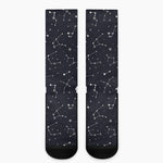 Constellation Stars Pattern Print Crew Socks