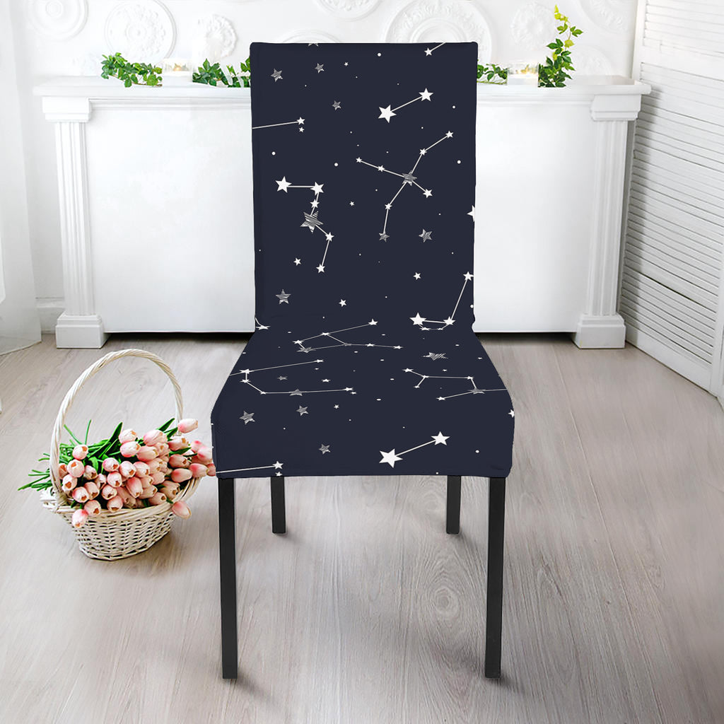 Constellation Stars Pattern Print Dining Chair Slipcover