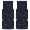 Constellation Stars Pattern Print Front and Back Car Floor Mats