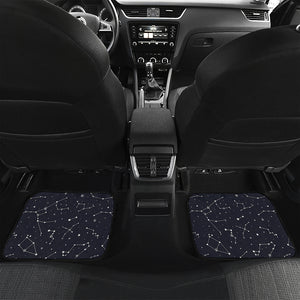 Constellation Stars Pattern Print Front and Back Car Floor Mats