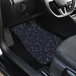 Constellation Stars Pattern Print Front and Back Car Floor Mats