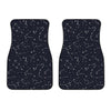 Constellation Stars Pattern Print Front Car Floor Mats