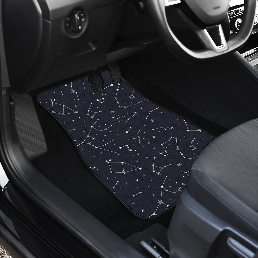 Constellation Stars Pattern Print Front Car Floor Mats