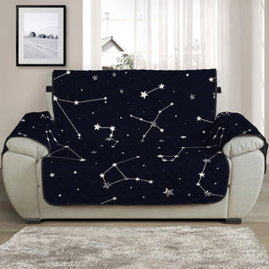 Constellation Stars Pattern Print Half Sofa Protector