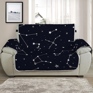 Constellation Stars Pattern Print Half Sofa Protector