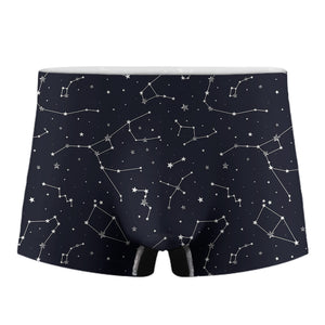 Constellation Stars Pattern Print Men's Boxer Briefs